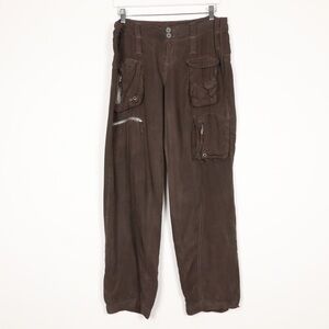 Johnny Was Poplin Cargo Army Pants